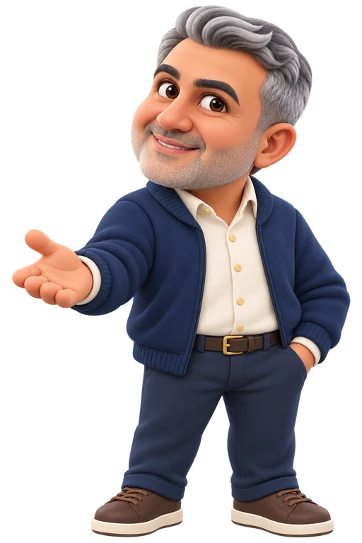 Özgür Hoca’nın 3D çizgi karakteri